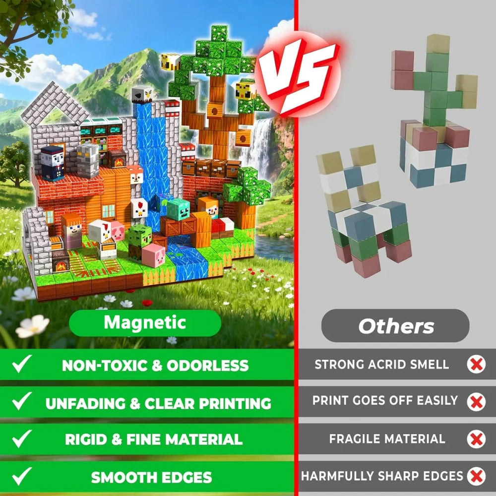 Magnetic Building Block Toy Set